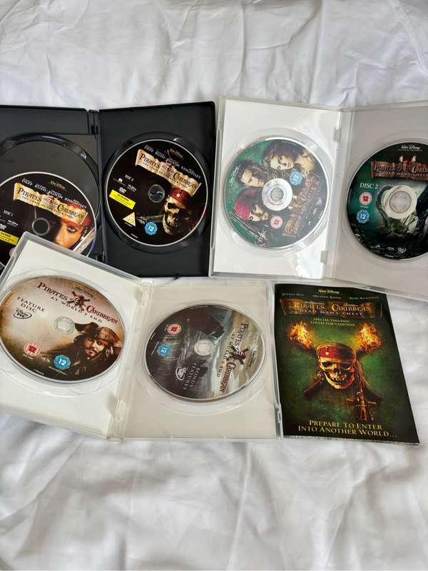 Pirates of the Caribbean All Three Special Edition 2 Disc Versions DVD