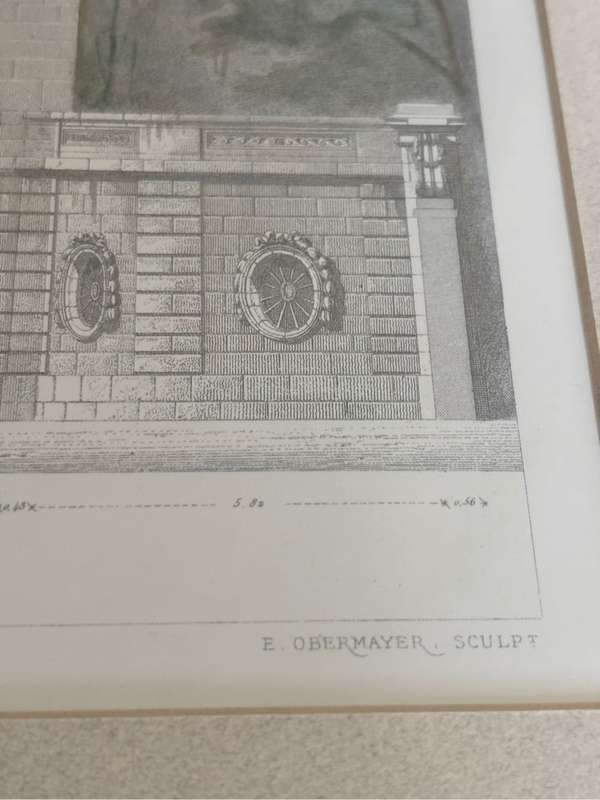 Museum Architectural Art Print Palais du Pitit Trianon by E Obermayer