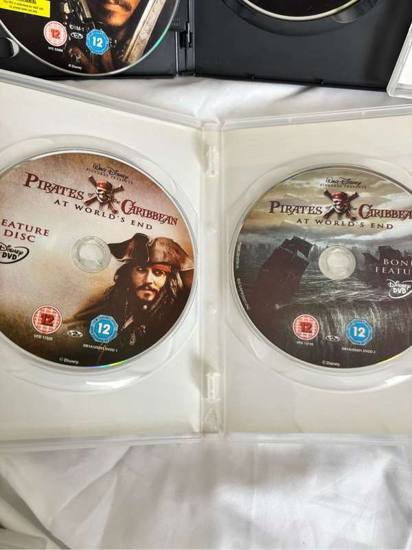 Pirates of the Caribbean All Three Special Edition 2 Disc Versions DVD