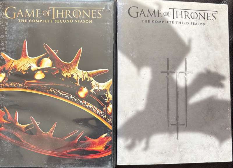 Game of Thrones DVDs Season 2 & 3 TV Series