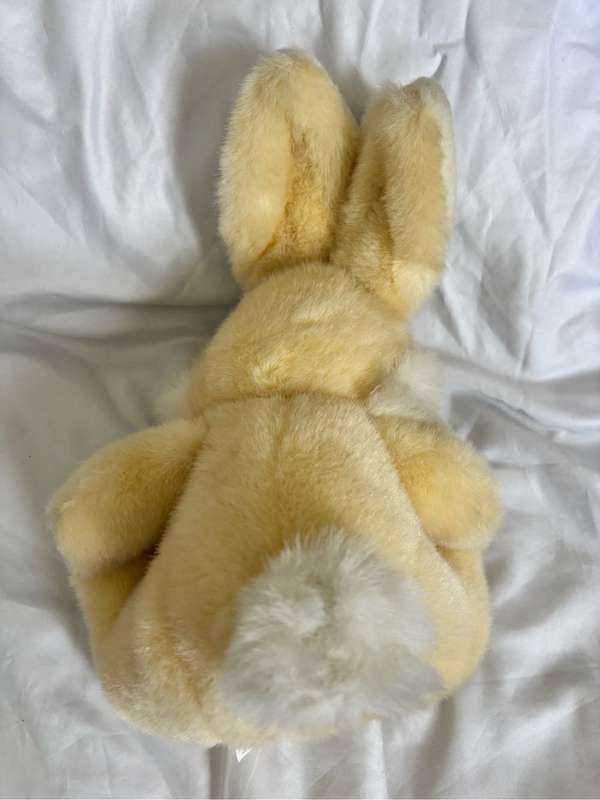 Easter Bunny Rabit with Carrot Feet Green Bow