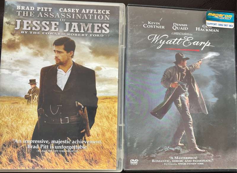 Western DVDs x 2 Wyatt Earp & The Assassination of Jesse James