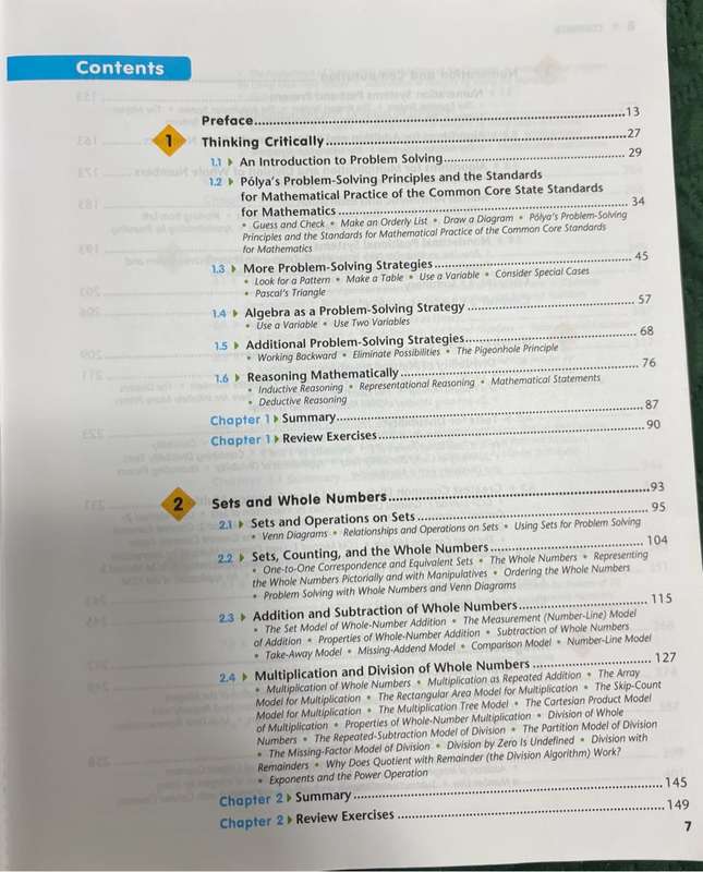 Mathematical Reasoning for Elementary Teachers 7th Edition Calvin T Long, Duane W DeTemple