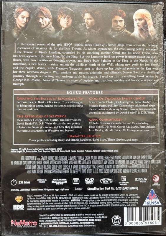 Game of Thrones DVDs Season 2 & 3 TV Series