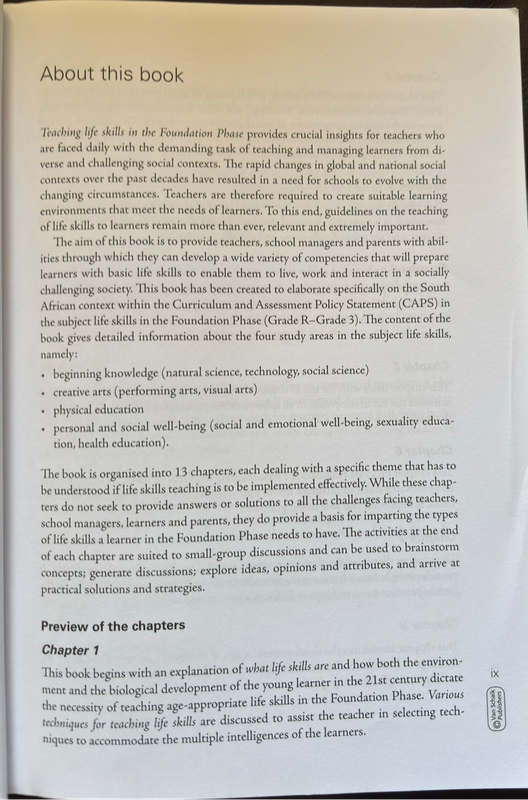 Teaching Life Skills in the Foundation Phase by Mariana Naude & Corinne Meier