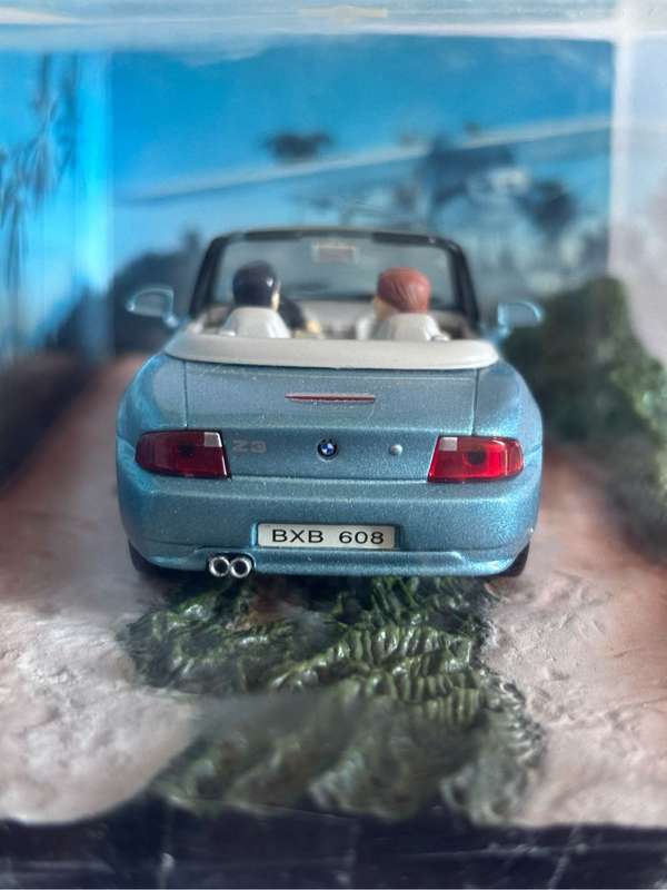 James Bond BMW Goldeneye collectable car in plastic box