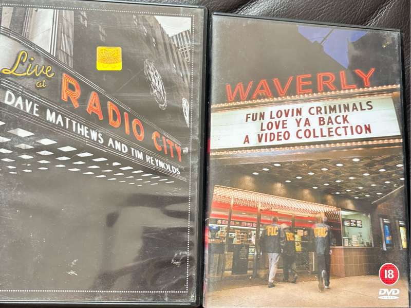 Music DVDs x 2, Dave Matthews and Tim Reynolds, Waverley