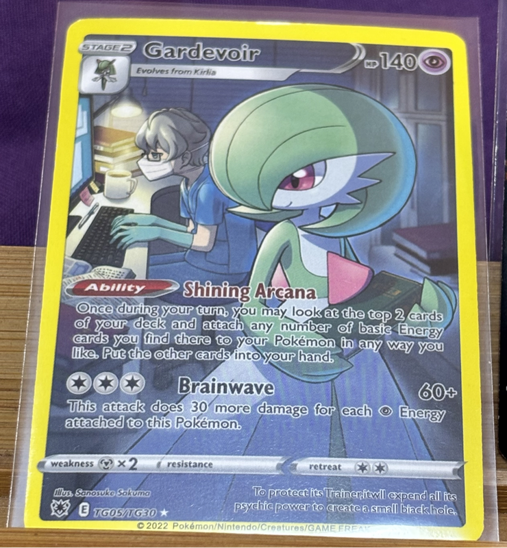 Pokemon 2022 Full Art V Gardevoir Stage 2,Kleavor Stage 1 & Heatran 25/189