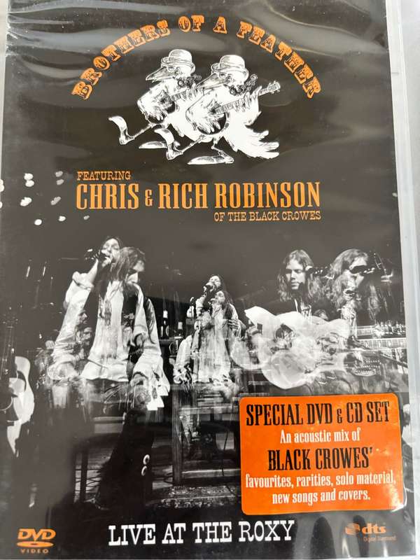 Black Crowes Chris & Rich Robinson Brothers of a Feather Live at the Roxy DVD and CD Combo