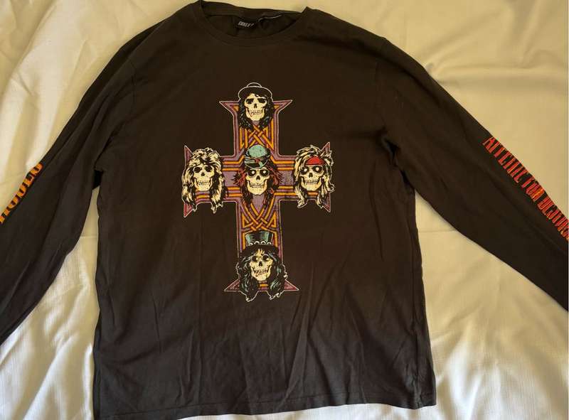 Guns and Rose T-shirt Long Sleeve Large Appetite for Destruction