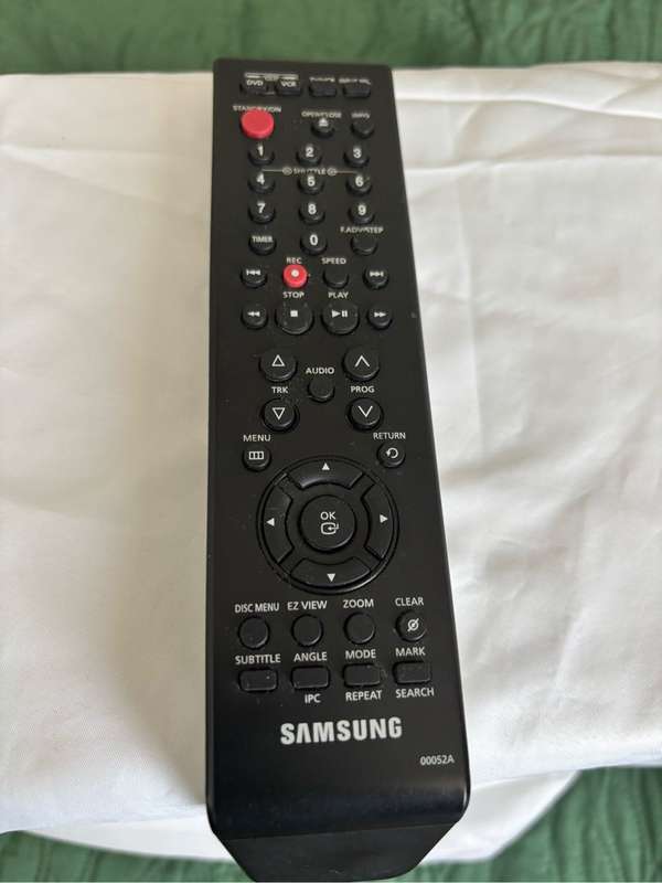 SAMSUNG DVD-V6500 DVD / VCR DVD PLAYER / VIDEO RECORDER Remote Control Only