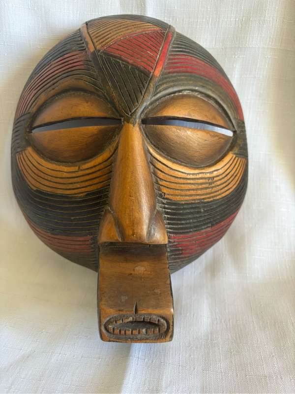 African Tribal Mask Vintage Kaluba Kifwebe style
