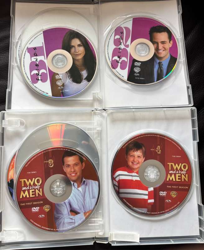 TV Series x 2 Friends season 8 & Two and a Half Men 1st Season