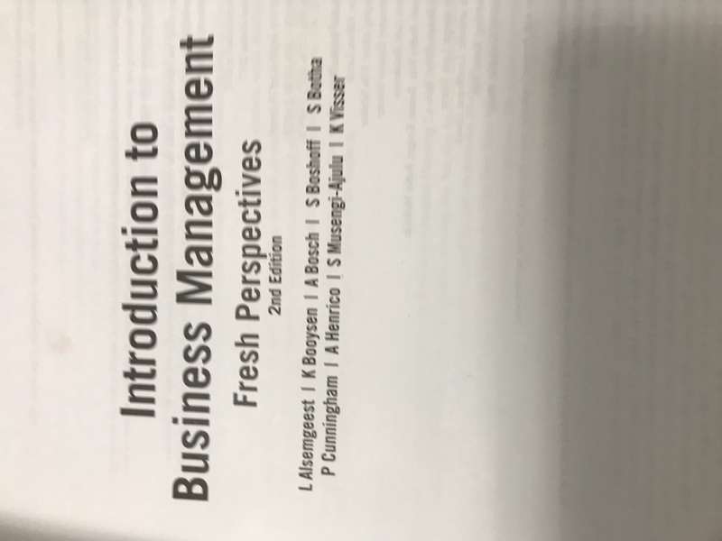Introduction to Business Management: Fresh Perspectives 2nd Edition Pearson