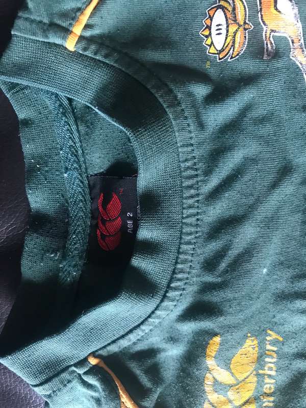 2 year old Canterbury Sasol SA Rugby  Jersey