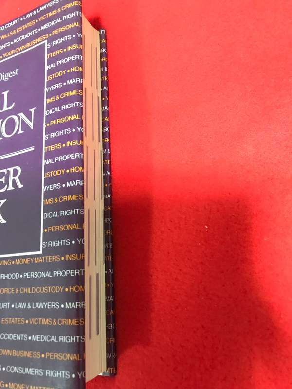 The Readers Digest Legal Question and Answer Book Jan Bowen Hardcover Vintage