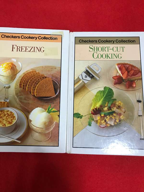 Freezing snd short-cut cooking Lot 2 books Checkers cookery collection