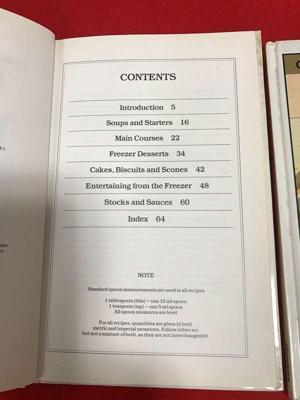 Freezing snd short-cut cooking Lot 2 books Checkers cookery collection