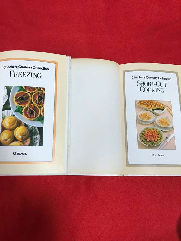 Freezing snd short-cut cooking Lot 2 books Checkers cookery collection