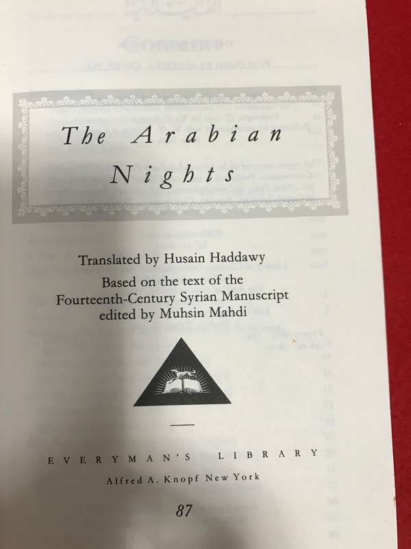 Arabian Nights Haddawy, Husain