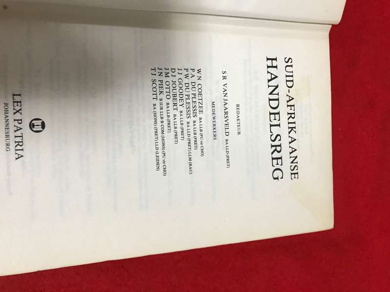 Suid-Afrikaanse Handelsreg   By: Van Jaarsveld 1st edition
