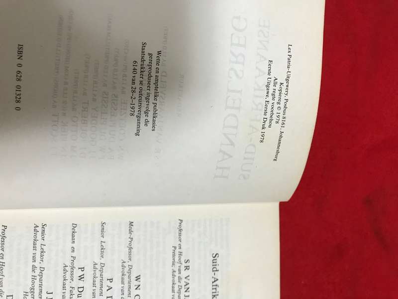 Suid-Afrikaanse Handelsreg   By: Van Jaarsveld 1st edition