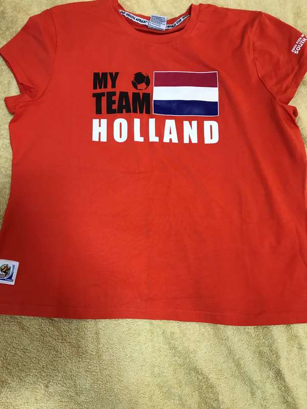 World Cup 2010 soccer Holland T Shirt orange New