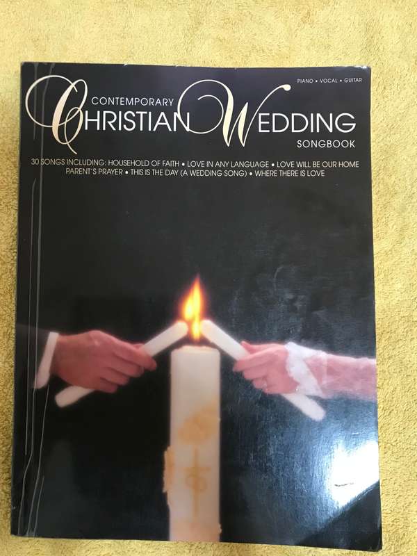 Contemporary Christian Wedding Songbook Sheet Music for Piano Vocal Guitar