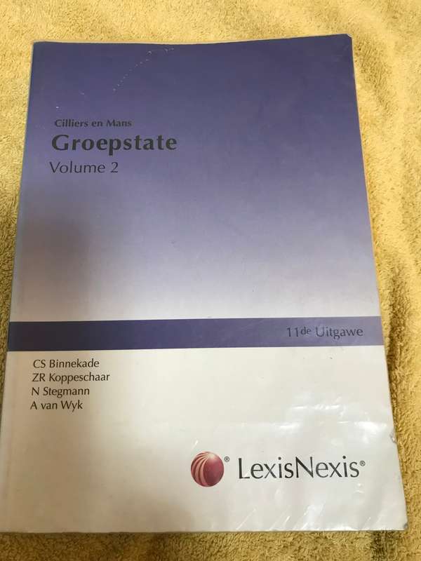Groepstate volume 2 Cilliers en mans LexisNexis 11de uitgawe