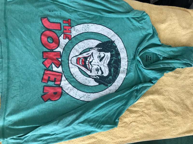 The Joker DC Comics Long Tee Shirt Size XXL Green