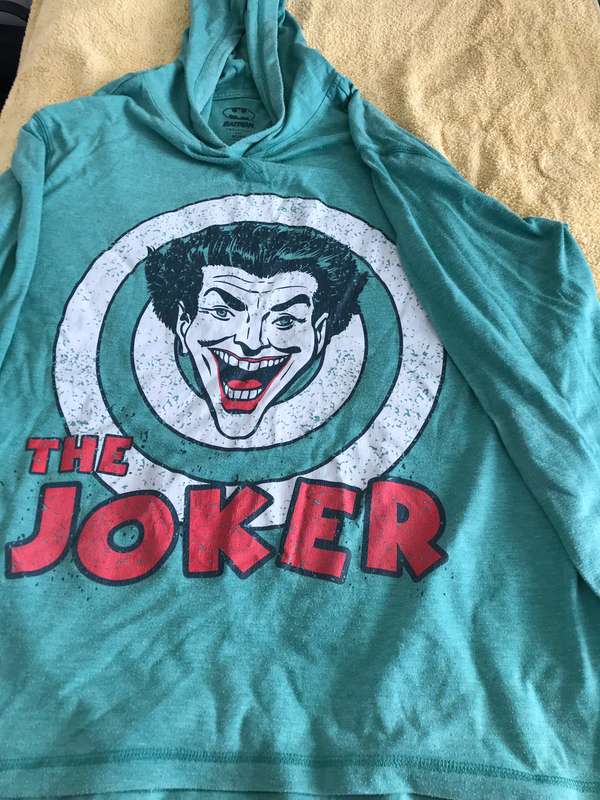 The Joker DC Comics Long Tee Shirt Size XXL Green