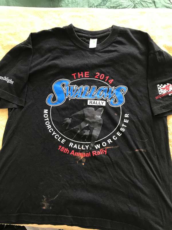 Motorcycle Rally Worcester 2014 tee shirt Medium