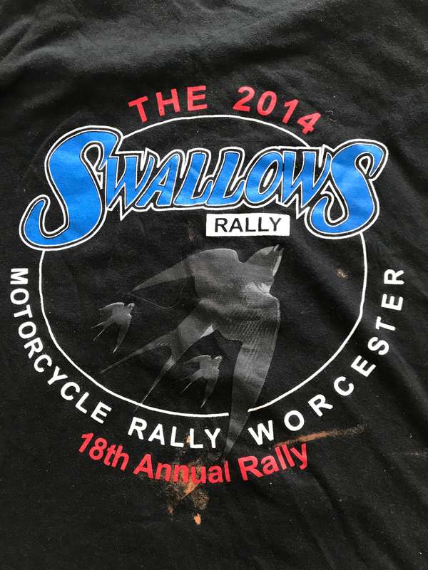 Motorcycle Rally Worcester 2014 tee shirt Medium