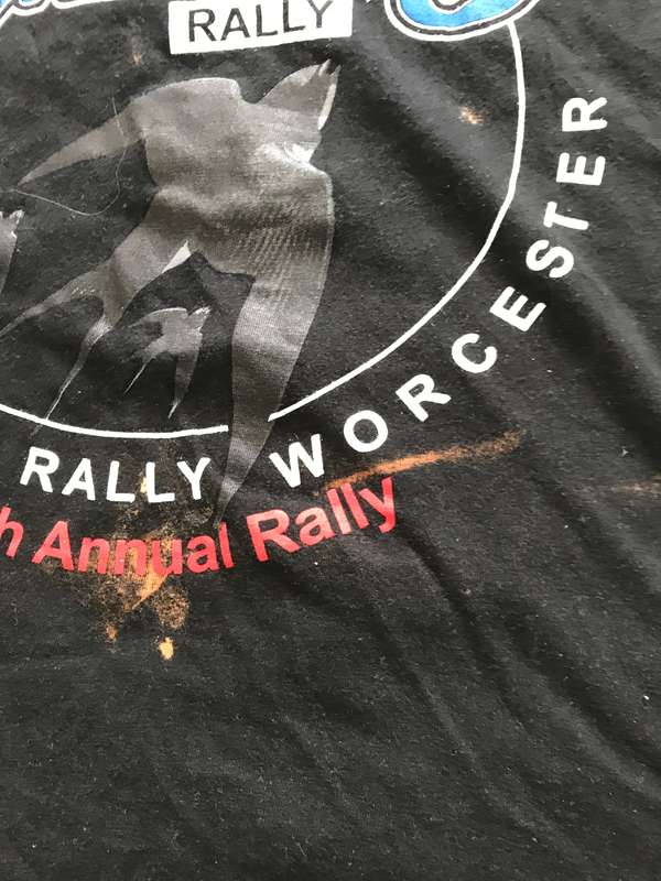 Motorcycle Rally Worcester 2014 tee shirt Medium