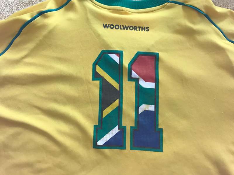 South-Africa tee-shirt size 2XL Woolworth nr 11 at back