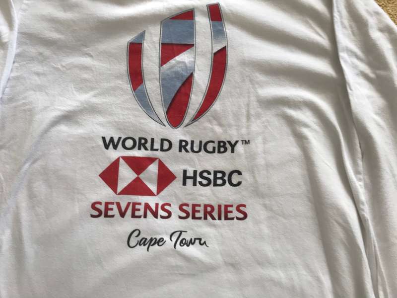 World Rugby HDBC Sevens Series Cape Town size Medium White long sleeve