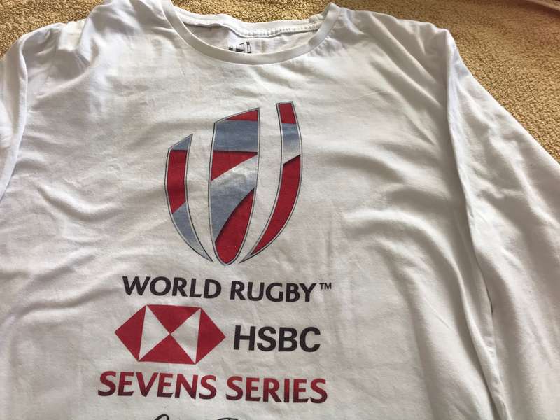 World Rugby HDBC Sevens Series Cape Town size Medium White long sleeve
