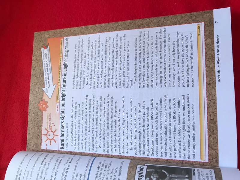 Grade 12:  Interactive English CAPS: First Additional language Learners book