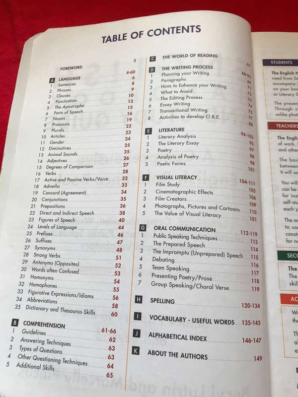 English Handbook and Study Guide A Comprehensive English Reference book by Beryl Lutrin