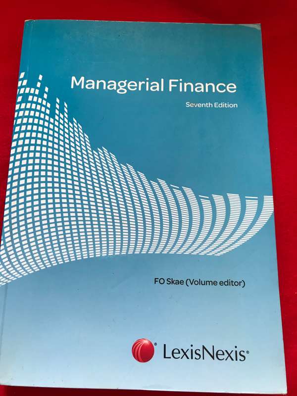 Managerial Finance 7th edition LexisNexis