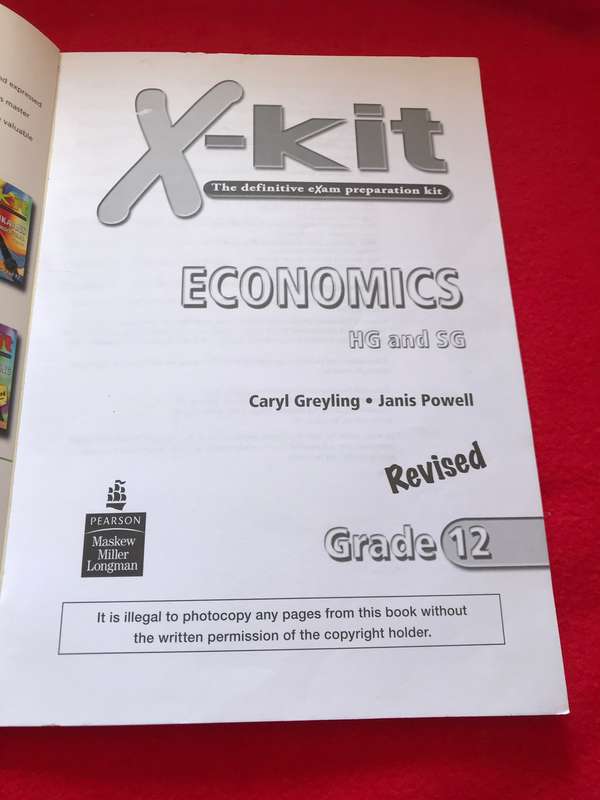 Grade 12 X-kit Economics HG or SG
