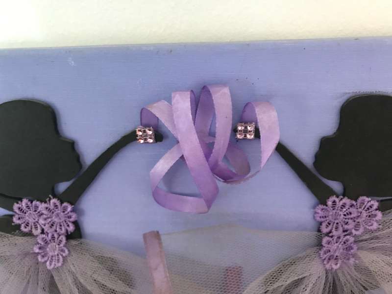 Ballerina  Lot of 3: Lavender wall art, ballerina decoshoes, Royal Academy of Dancing book