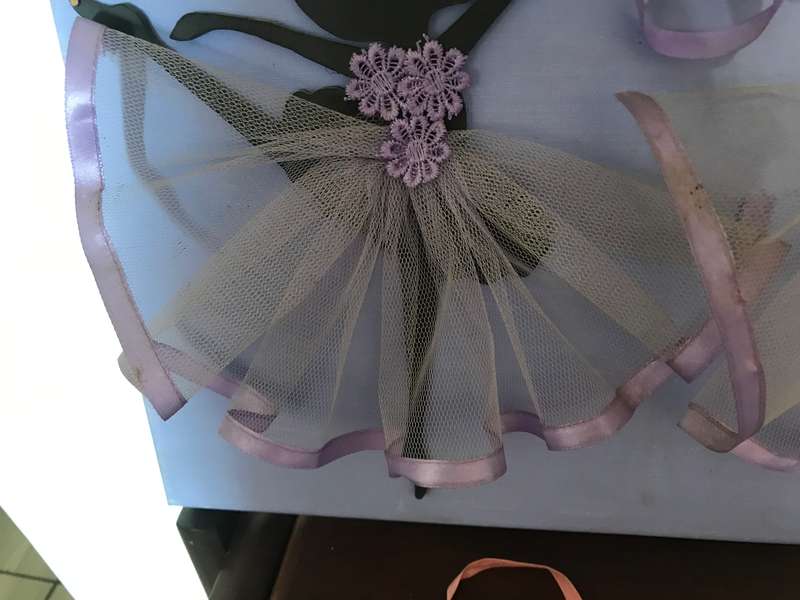 Ballerina  Lot of 3: Lavender wall art, ballerina decoshoes, Royal Academy of Dancing book