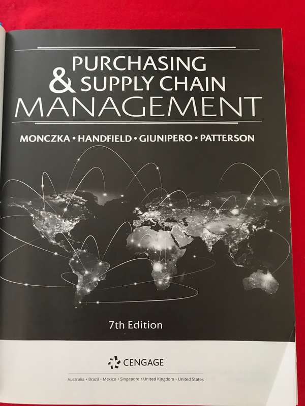 Purchasing And Supply Chain Management (Hardcover, 7th Edition)