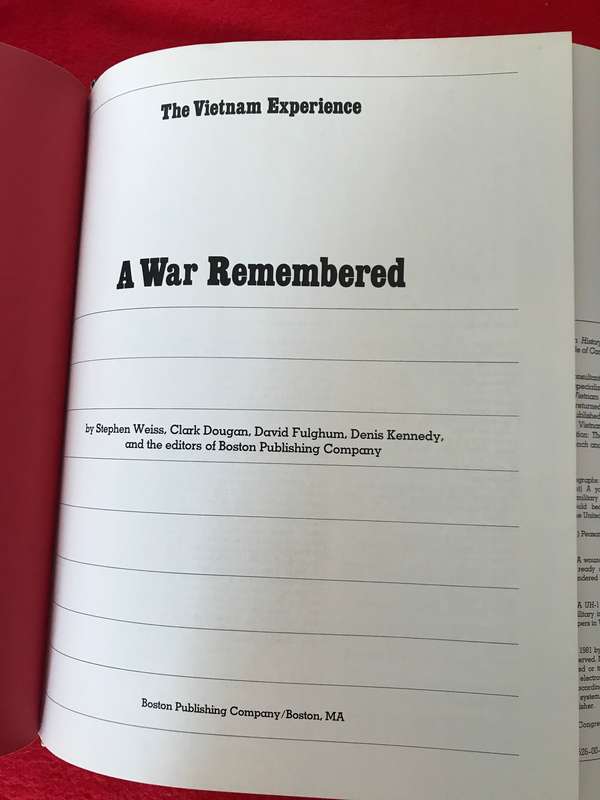 A War Remembered (Vietnam Experience) and Vintage "The Vietnam Experience" HC "Setting the Stage"