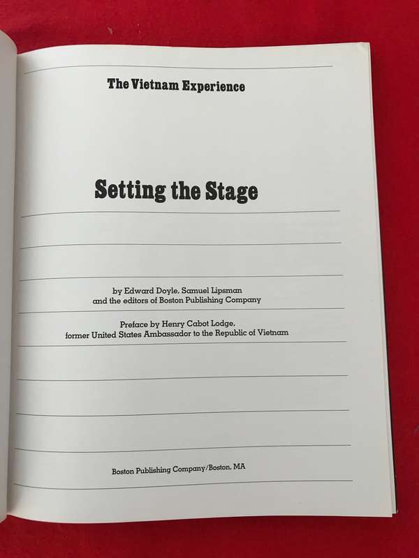 A War Remembered (Vietnam Experience) and Vintage "The Vietnam Experience" HC "Setting the Stage"