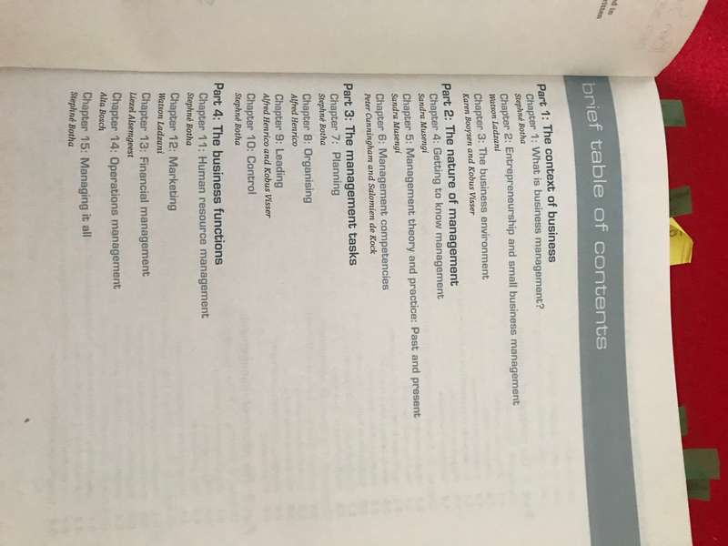 INTRODUCTION TO BUSINESS MANAGEMENT: FRESH PERSPECTIVES S Musengi, S Botha Pearson