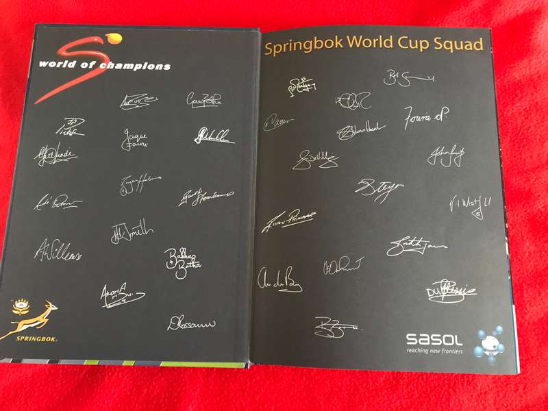 Limited Edition world of champions 2007 year in review (signed by bok squa)and FREE Jake White book