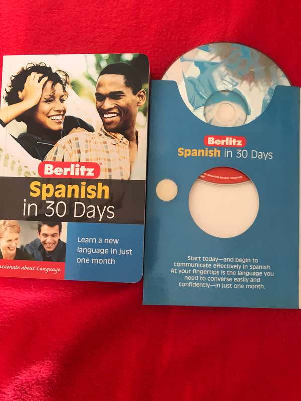 Spanish in 30 Days (Berlitz) Audio CD  and book AS NEW