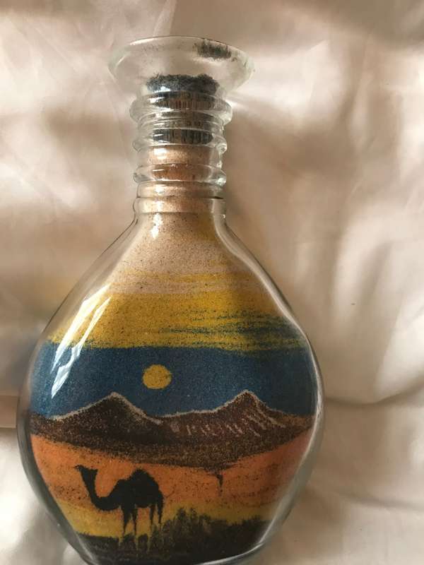 2 x Sand Bottle Art